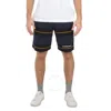 Vtmnts Men's Number Knitted Polo Shorts In Blue