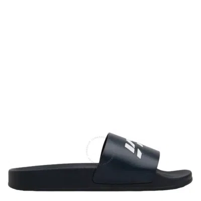 VTMNTS VTMNTS MEN'S TEXTURED LOGO POOL SLIDES