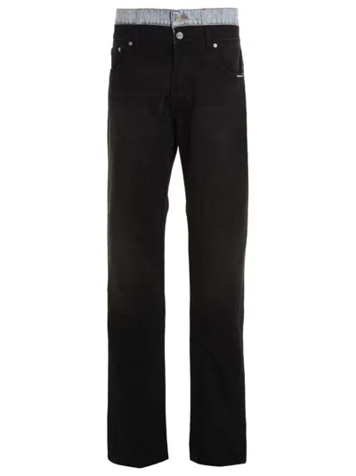 VTMNTS MULTICOLOR DOUBLE WAISTED JEANS