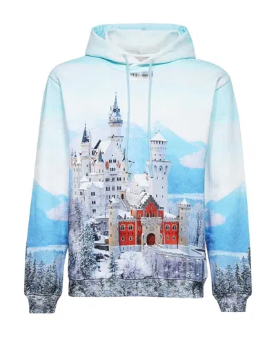 Vtmnts Neuschwanstein Winter Long-sleeve Hoodie In White