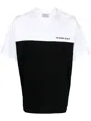 Vtmnts Number-print Two-tone T-shirt In Black