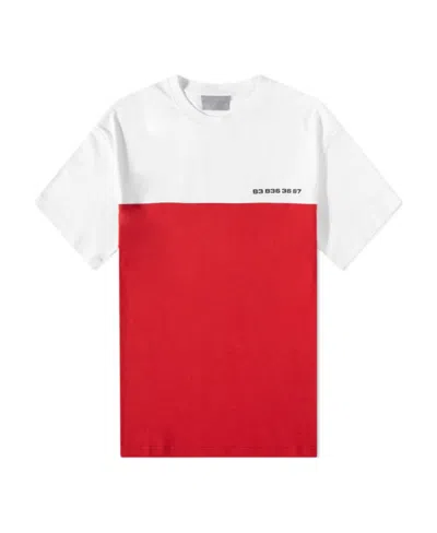 Vtmnts Numbering Color Matching T-shirt In Red