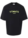 Vtmnts Paris T-shirt In Black