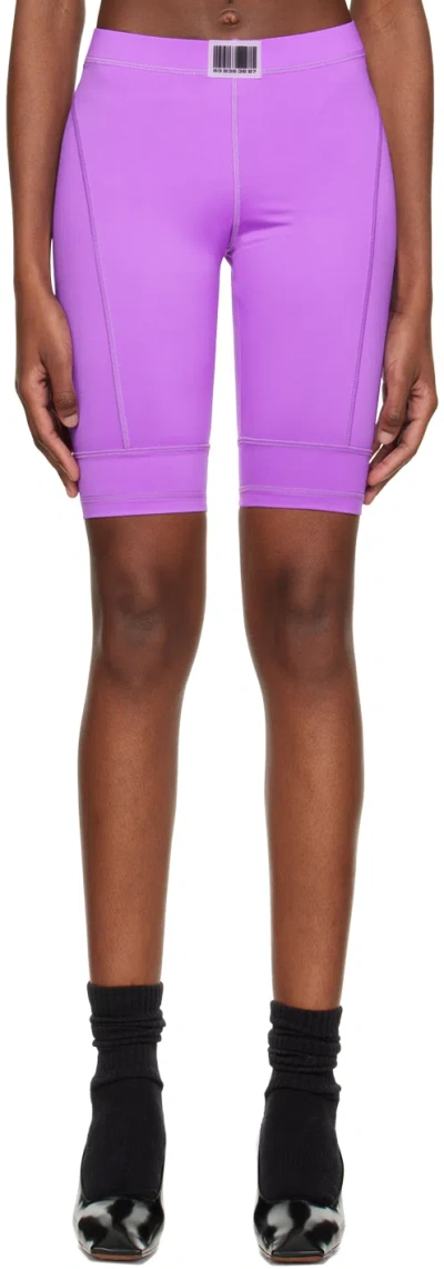 Vtmnts Purple Patch Shorts In Lilac