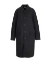 Vtmnts Quilted Hunter Coat In Black