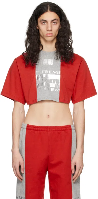 Vtmnts Red 'extreme System' T-shirt