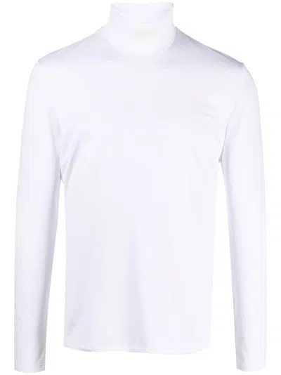 Vtmnts Roll-neck Long-sleeved T-shirt In Weiss