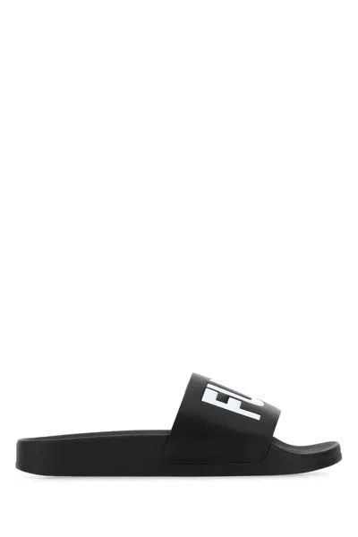 Vtmnts Rubber Slipper In Black