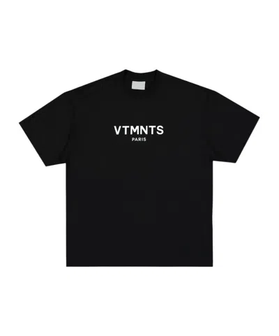 Vtmnts Short-sleeved T-shirt In Black