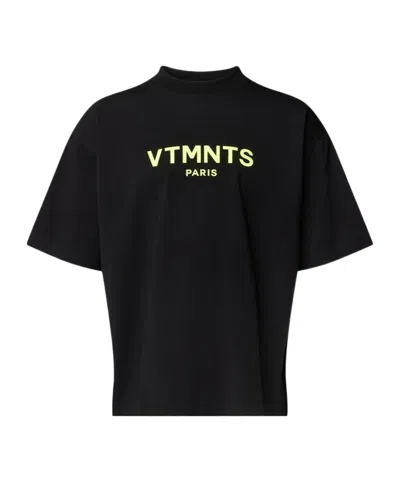 Vtmnts Short-sleeved T-shirt In Black