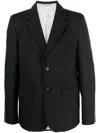 Vtmnts Single-breasted Wool Blazer In Black