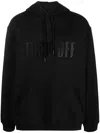Vtmnts Slogan-print Pullover Hoodie In Black