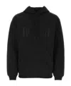 Vtmnts Cotton Hooded Sweatshirt With Text Detail In Black