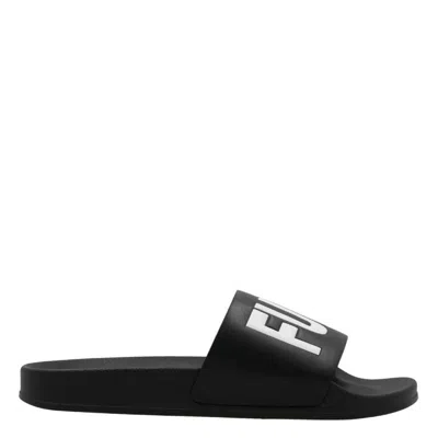 Vtmnts Slogan-print Slides In Multi