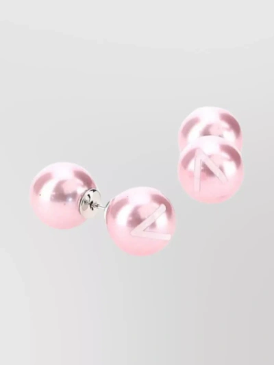 Vtmnts Spherical Transparent Stud Earrings In Pastel