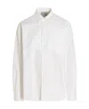 Vtmnts 'shirt Striped Collar Buttoned Pocket Front' In White