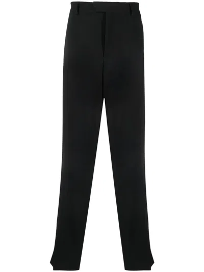 Vtmnts Stripe-detail Tailored Trousers In Black