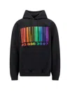 Vtmnts Cotton Sweatshirt With Iconic Frontal Barcode In Black
