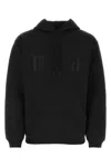 Vtmnts Cotton Hooded Sweatshirt With Text Detail In Black