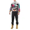 Vtmnts Tv Branded Turtleneck Wool-blend Sweater In Multi