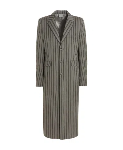 VTMNTS STRIPED LONG COAT