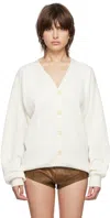 Vtmnts White Barcode Cardigan In White