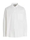 Vtmnts 'shirt Striped Collar Buttoned Pocket Front' In White