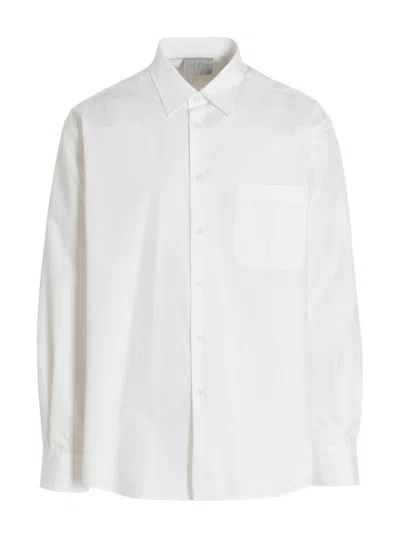 VTMNTS WHITE BARCODE PRINT SHIRT