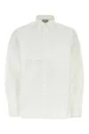 Vtmnts Cotton Oversize Shirt With Cuffed Sleeves