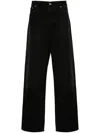 Vtmnts Wide-leg Baggy Jeans In Black