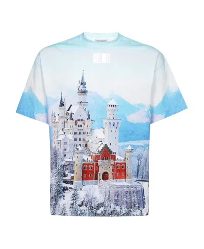 Vtmnts Winter Castle Print T-shirt In White
