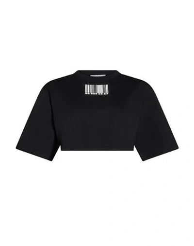 Vtmnts Woman T-shirt Black Size L Cotton