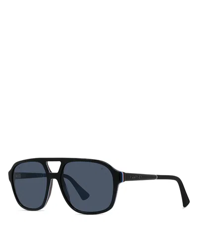Vuarnet Alpine 03 Pilot Sunglasses, 59mm In Black