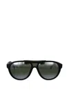 Vuarnet Altitude 04 Pilot-frame Sunglasses In Black
