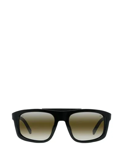 Vuarnet Altitude Rectangle Sunglasses In Black