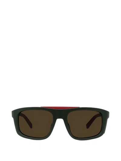 Vuarnet Altitude Rectangle-frame Sunglasses In Brown