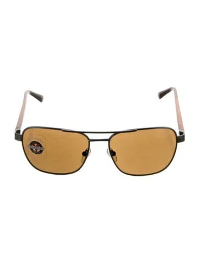 Pre-owned Vuarnet Aviator Tinted Sunglasses In Metallic/silver