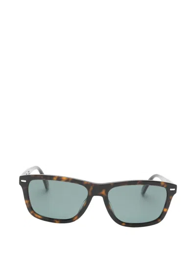 Vuarnet Belvedere Rectangle-frame Sunglasses In Brown