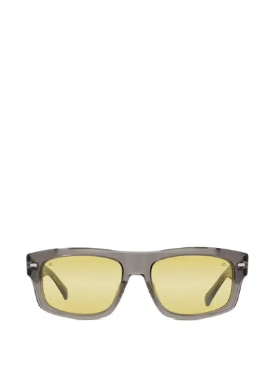 Vuarnet Belvedere Rectangle-frame Sunglasses In Gray