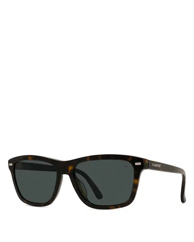 Vuarnet Belvedere Rectangular Sunglasses, 57mm In Green