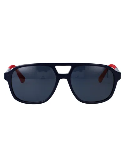 Vuarnet Blue Acetate Sunglasses In Black