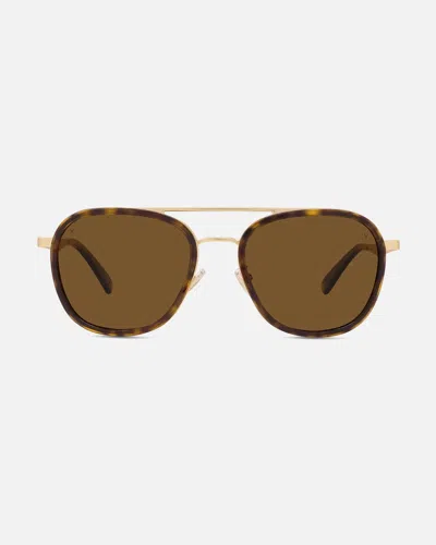 Vuarnet Edge 04 In Matte Gold/tortoise