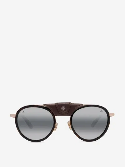 Vuarnet Glacier 02 Aviator Sunglasses In Brown