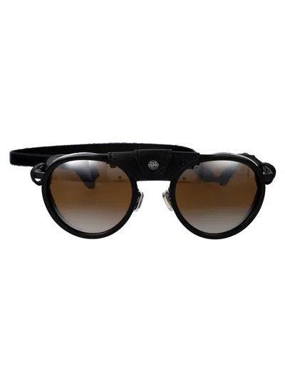 Vuarnet Glacier 02 Sunglasses In Black Brown