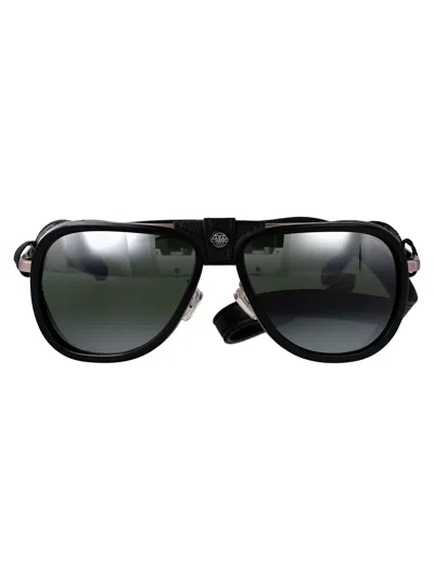 Vuarnet Glacier 04 Sunglasses In Matte Black Grey