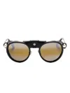 Vuarnet Glacier Sunglasses In Black