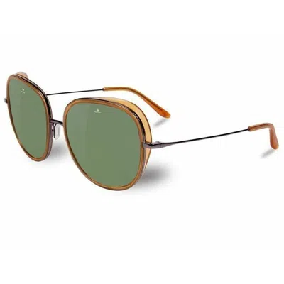 Vuarnet Ladies' Sunglasses  Vl162900021121  53 Mm Gbby2 In Brown