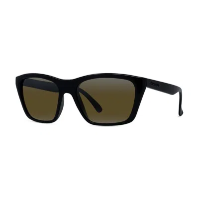 Vuarnet Matte Black Brown Injectate Sunglasses