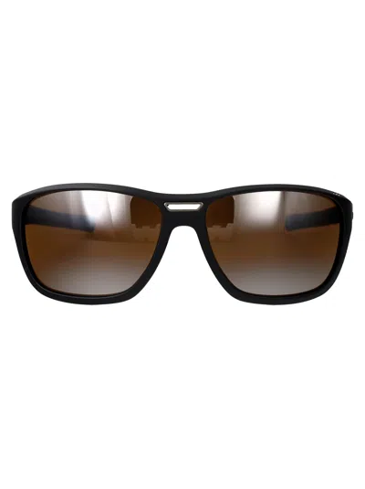 Vuarnet Matte Black Brown Injectate Sunglasses