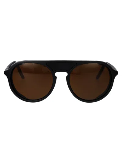 Vuarnet Matte Black Orange Injected Sunglasses In Neutral